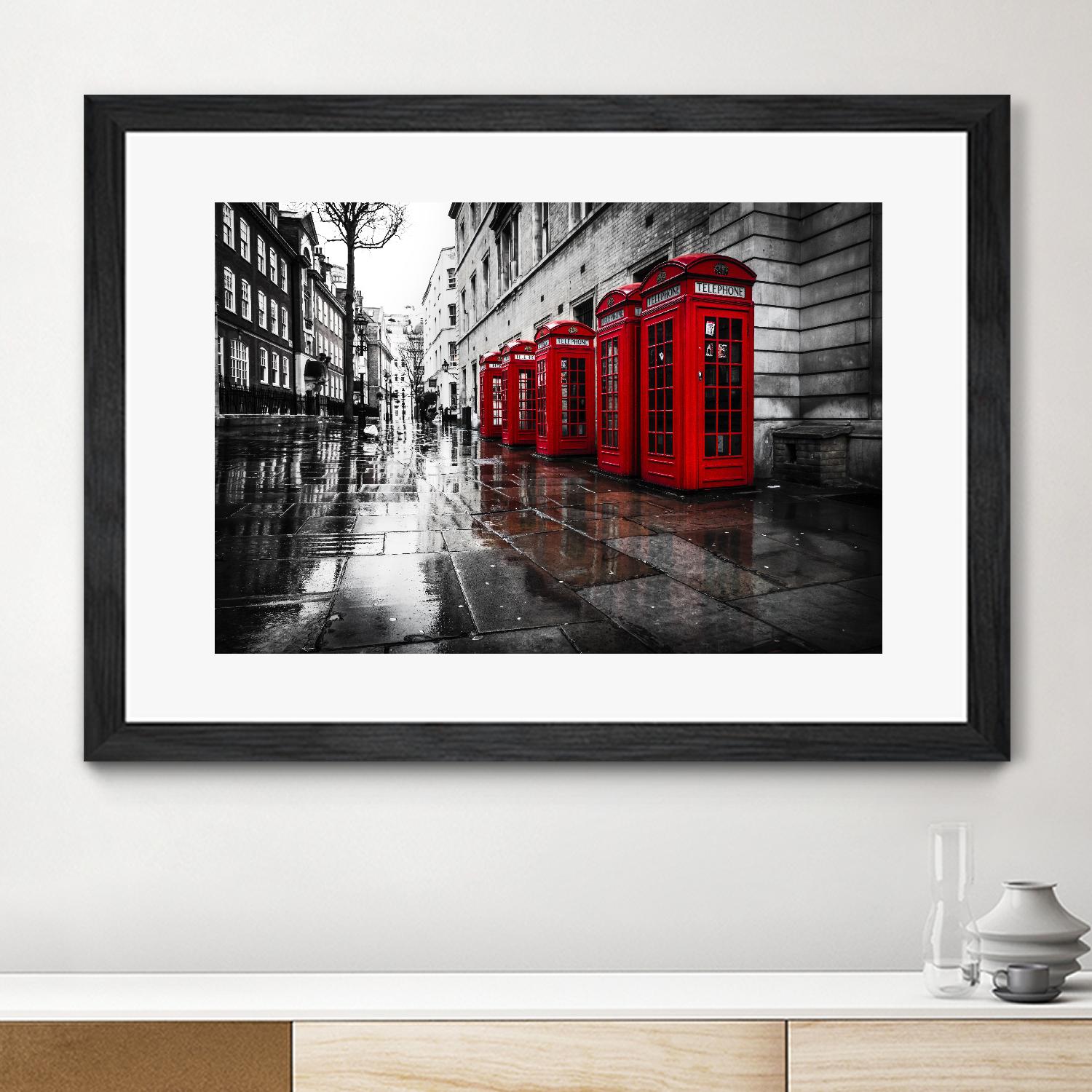 London Phones by Vladimir Kostka on GIANT ART - multicolor photography; landscapes; people/places