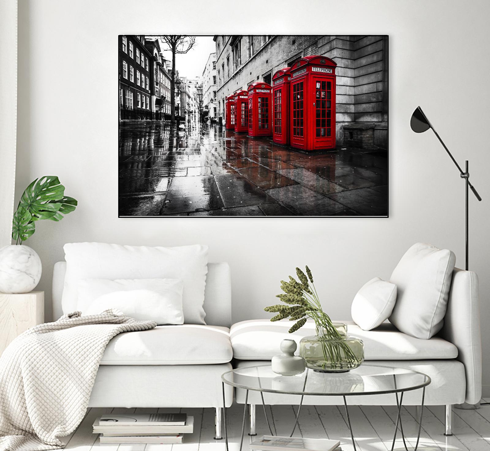 London Phones by Vladimir Kostka on GIANT ART - multicolor photography; landscapes; people/places