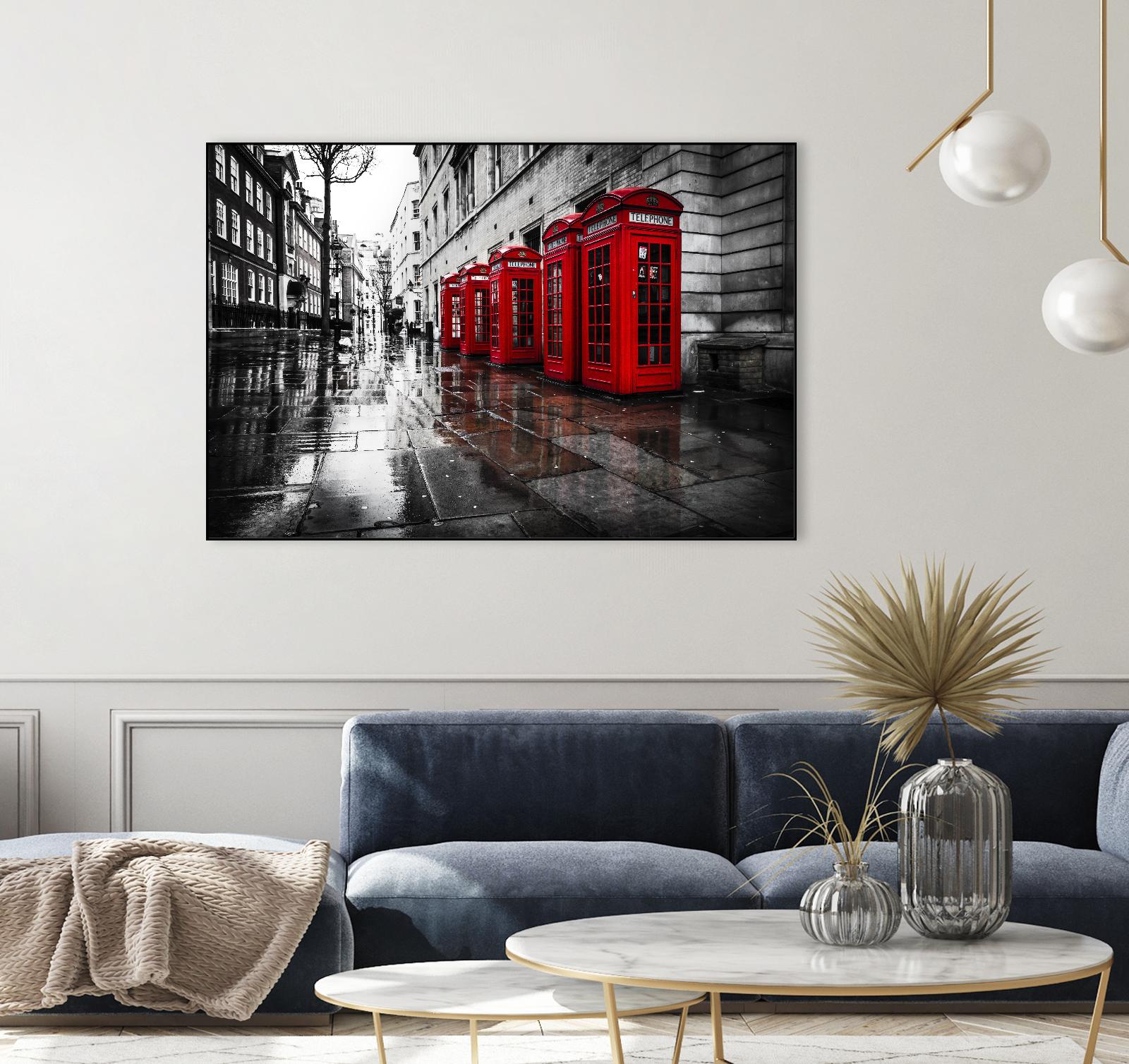 London Phones by Vladimir Kostka on GIANT ART - multicolor photography; landscapes; people/places