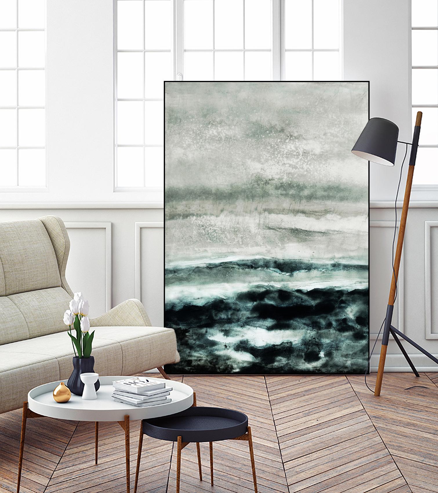 Abstract Waterscape by Iris Lehnhardt on GIANT ART - multicolor contemporary; abstracts