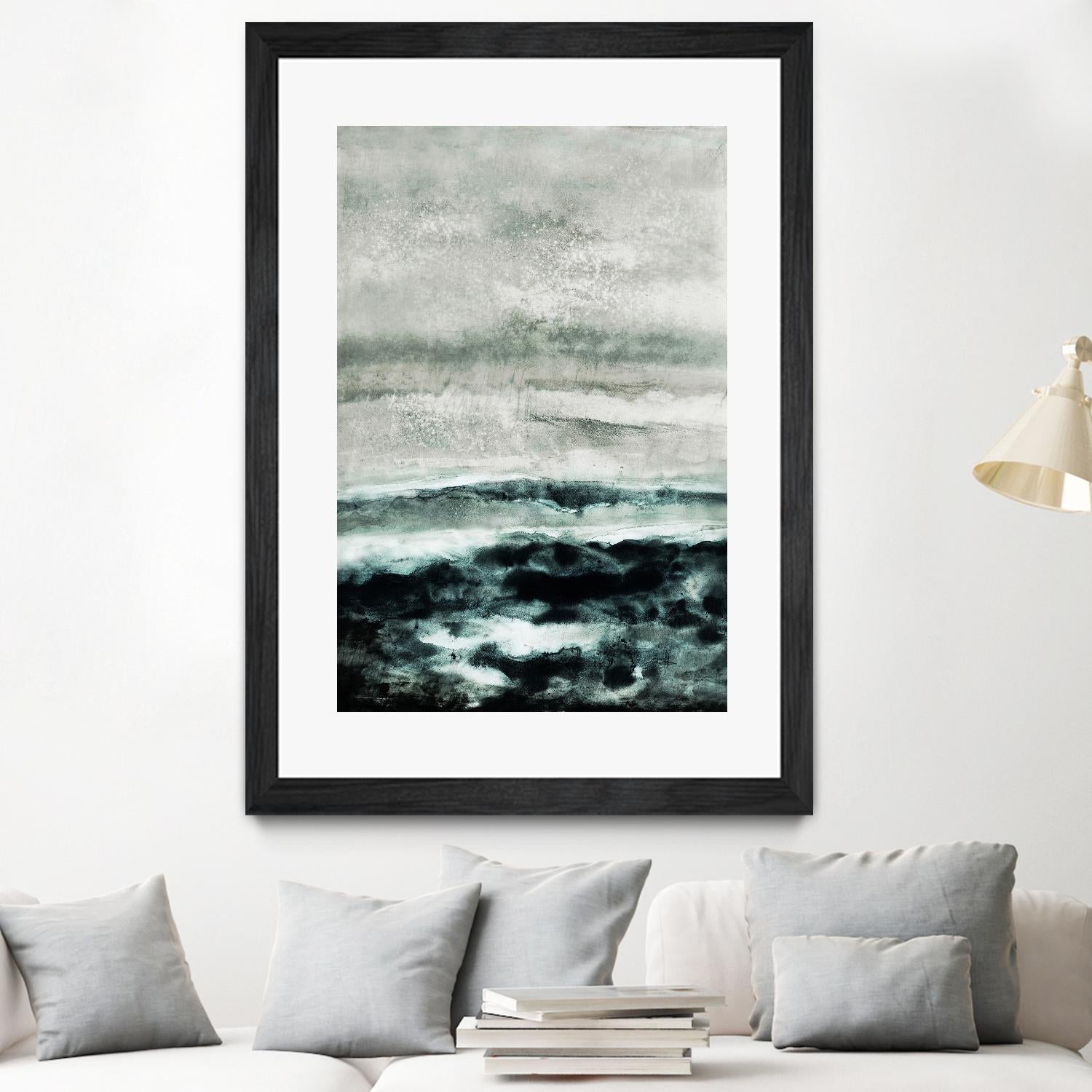 Abstract Waterscape by Iris Lehnhardt on GIANT ART - multicolor contemporary; abstracts