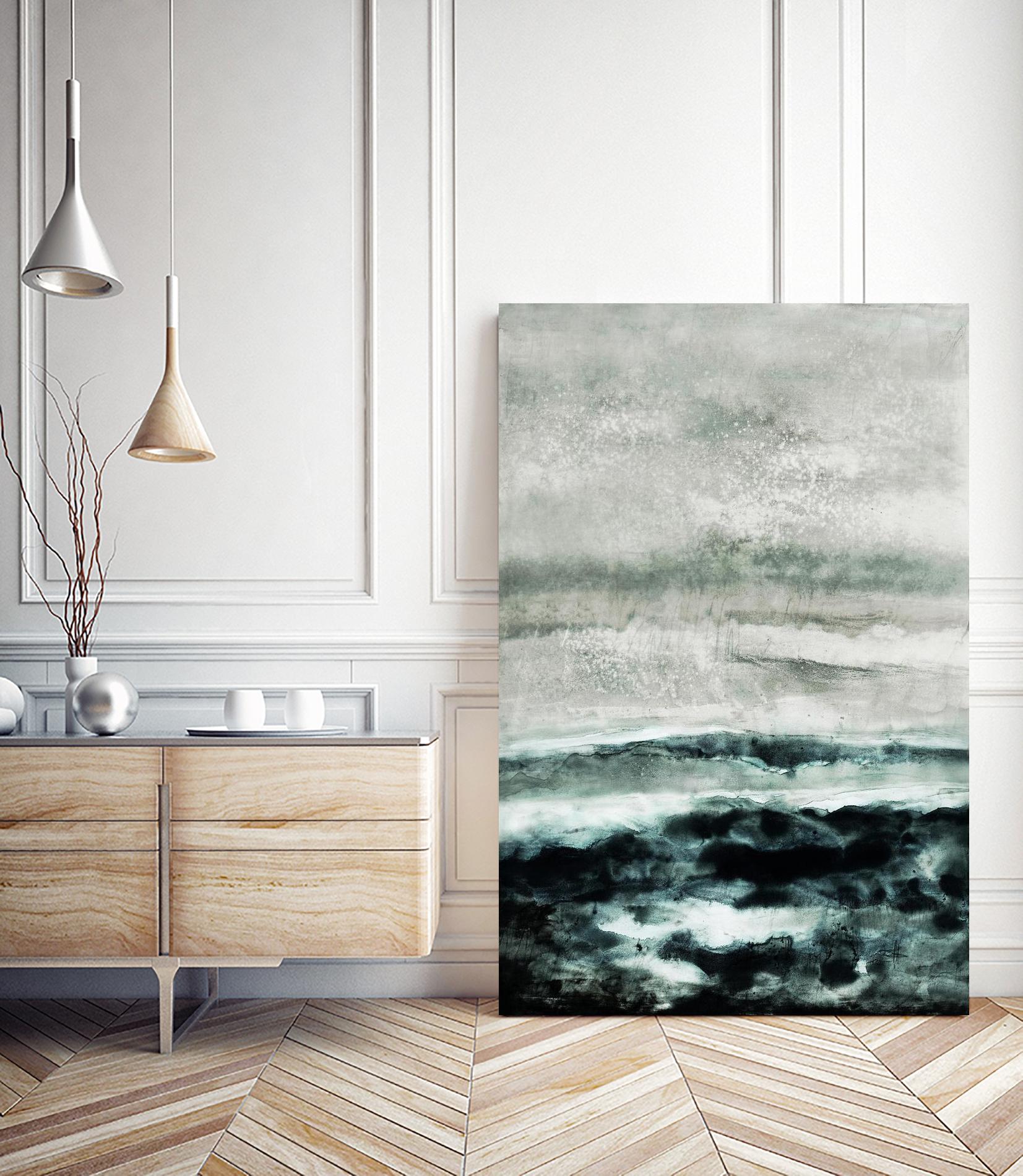 Abstract Waterscape by Iris Lehnhardt on GIANT ART - multicolor contemporary; abstracts