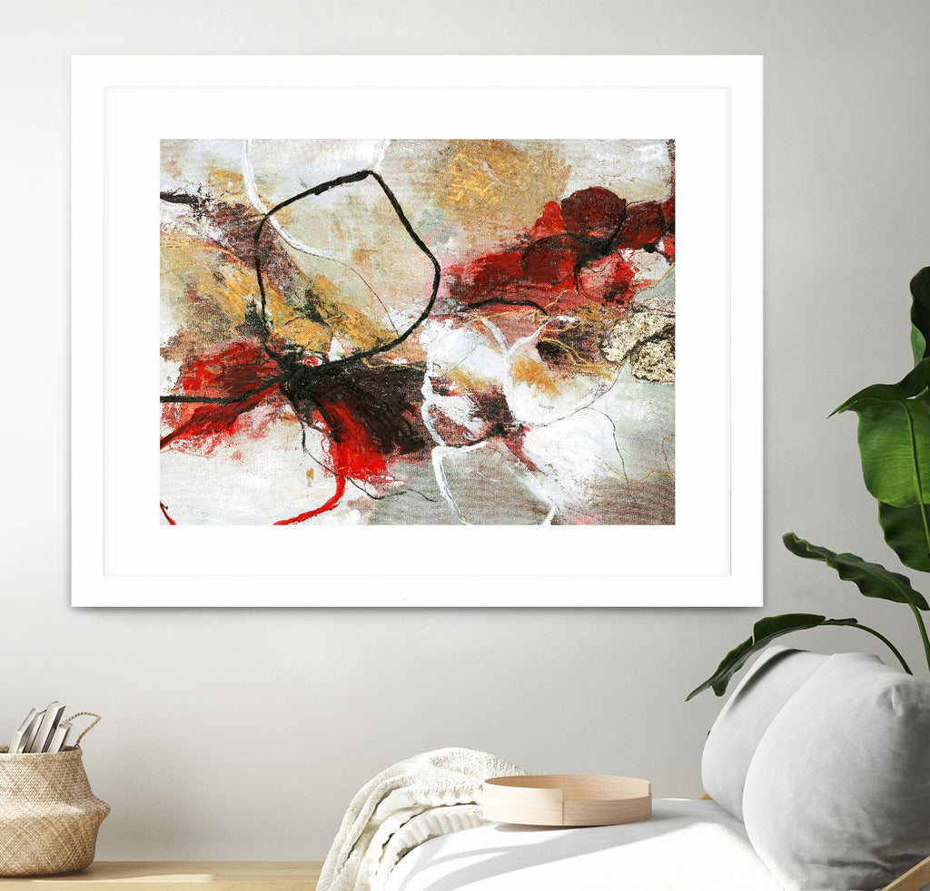 Flower Fall by Design Fabrikken on GIANT ART - multi abstracts, contemporary, floral/still life