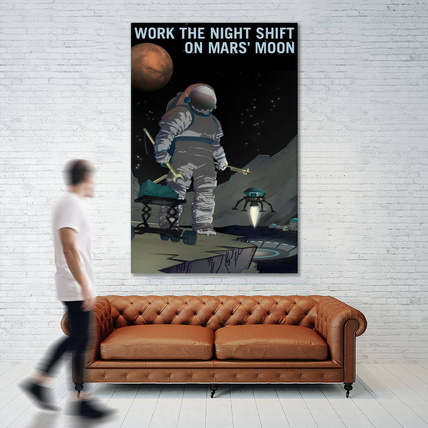 Work the Night Shift by NASA on GIANT ART - multicolor novelty