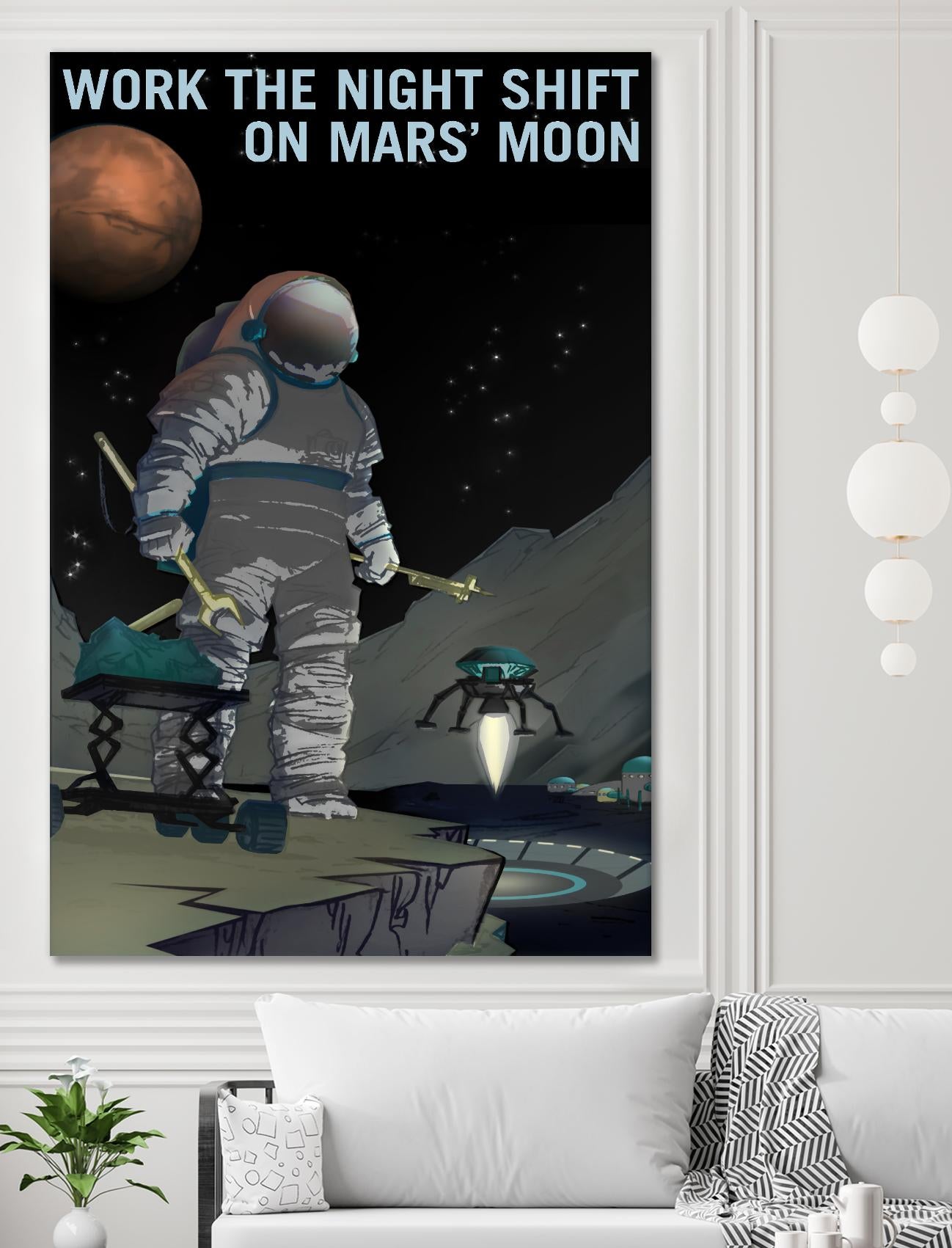 Work the Night Shift by NASA on GIANT ART - multicolor novelty