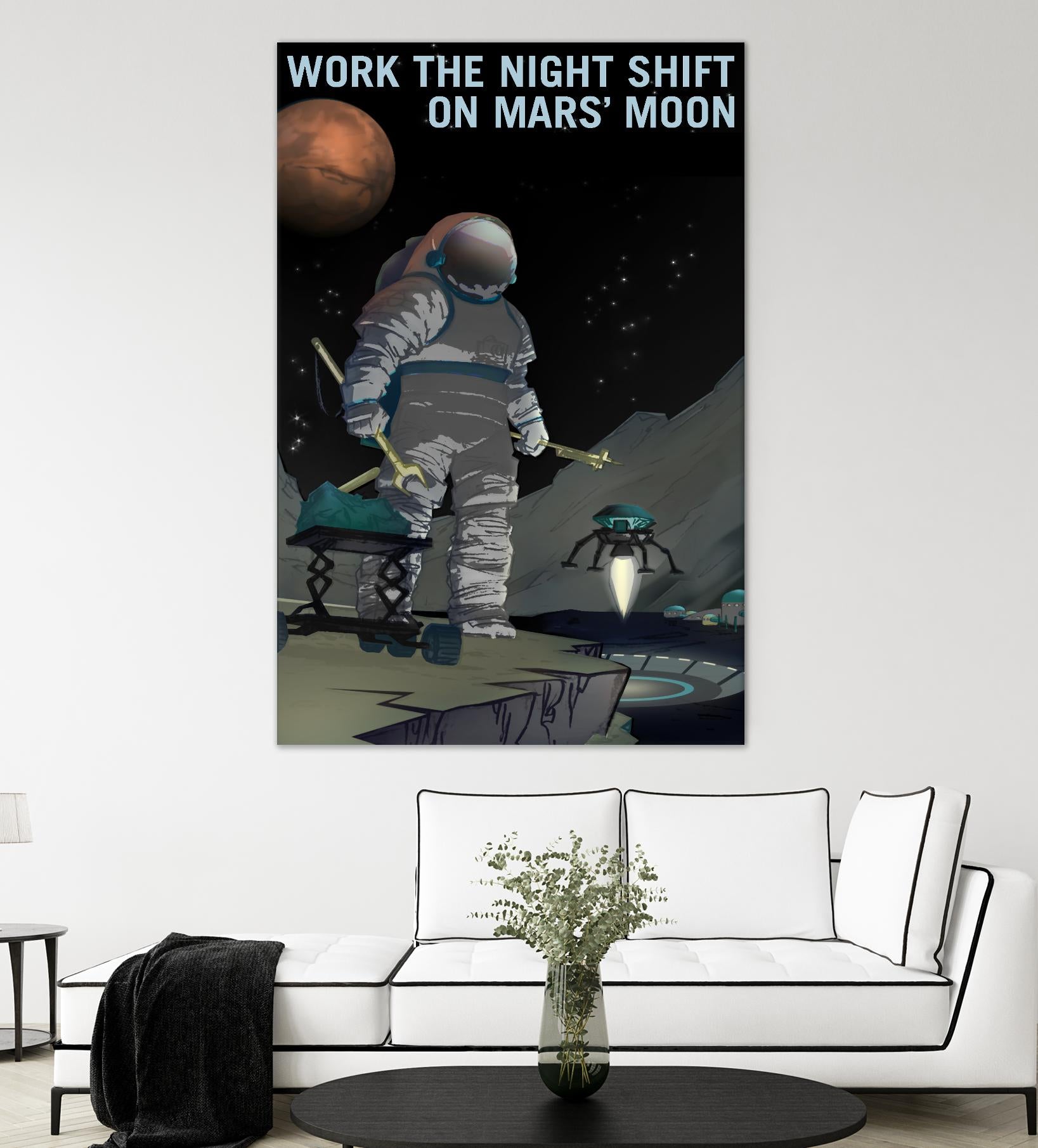 Work the Night Shift by NASA on GIANT ART - multicolor novelty