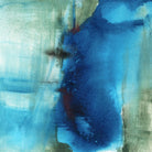 Another World I by Michelle Oppenheimer on GIANT ART - turquoise abstract