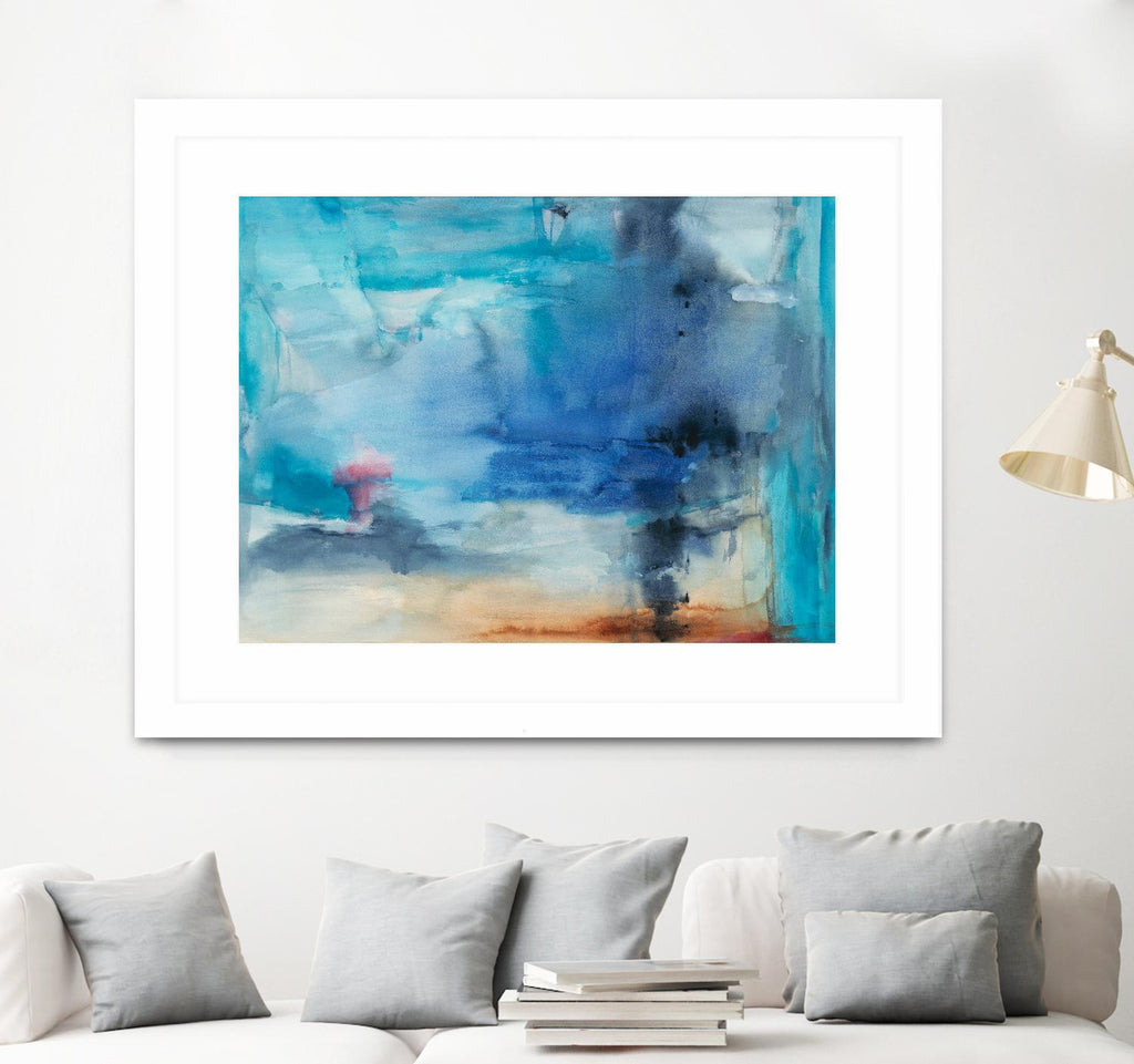 Out to Sea by Michelle Oppenheimer on GIANT ART - grey abstract