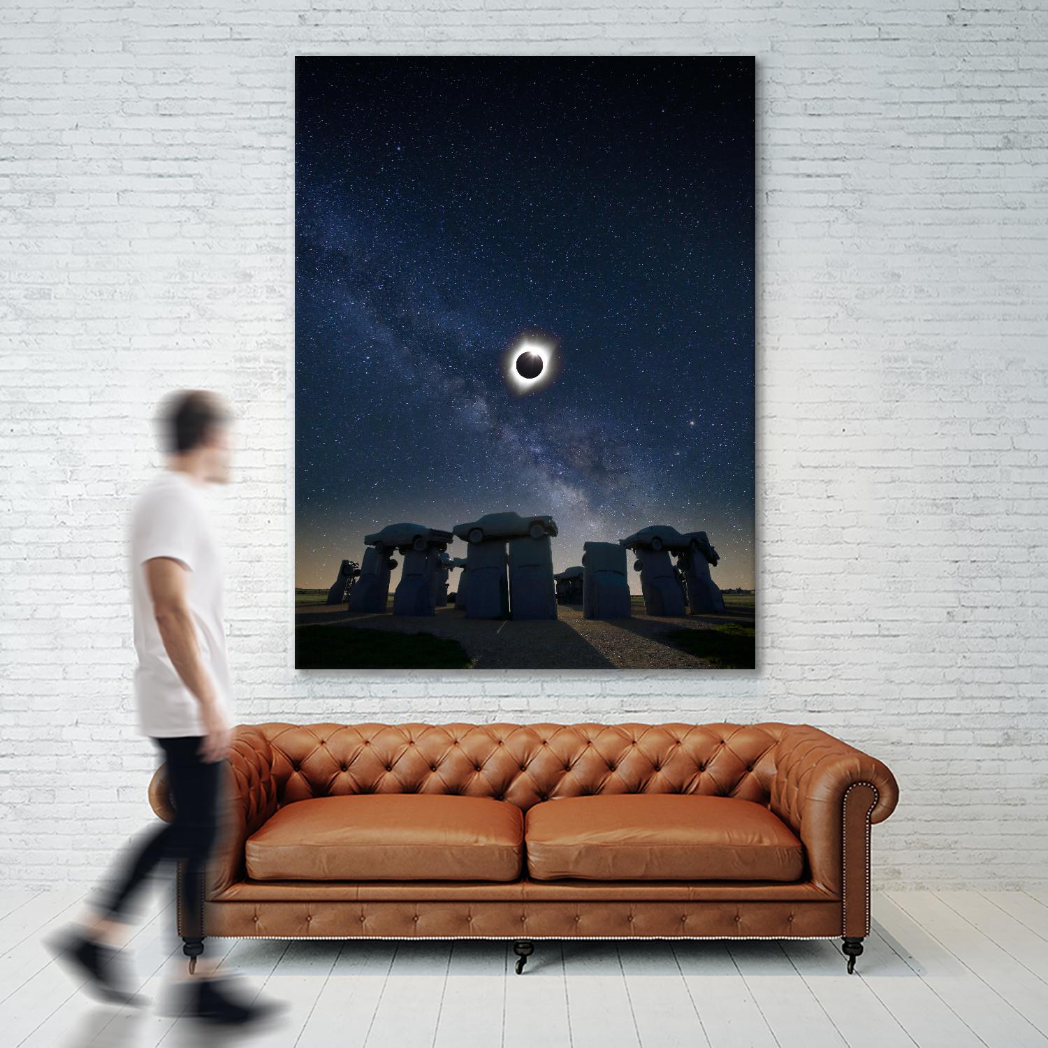 Eclipse at Carhenge by Dale O‚ÄôDell on GIANT ART - multicolor photography; landscapes