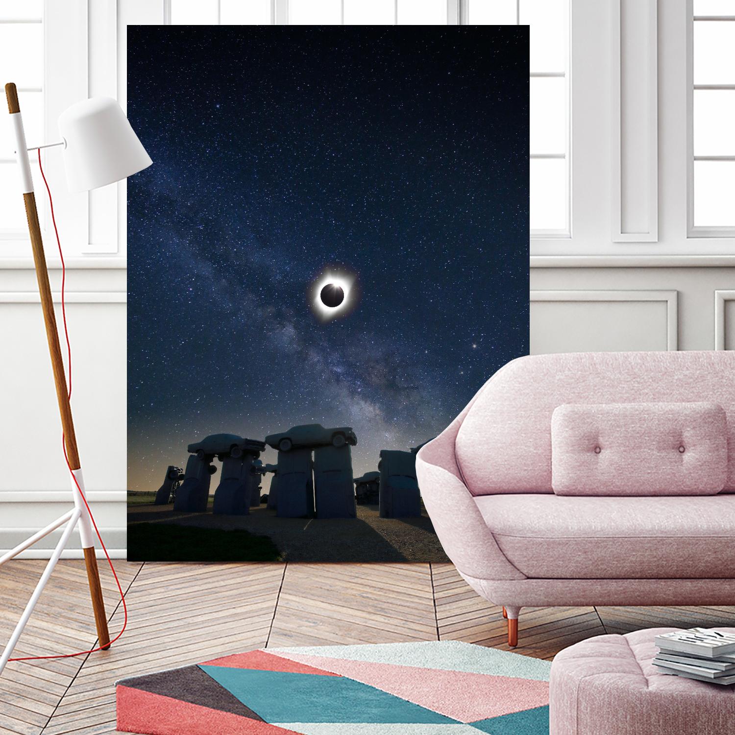 Eclipse at Carhenge by Dale O‚ÄôDell on GIANT ART - multicolor photography; landscapes