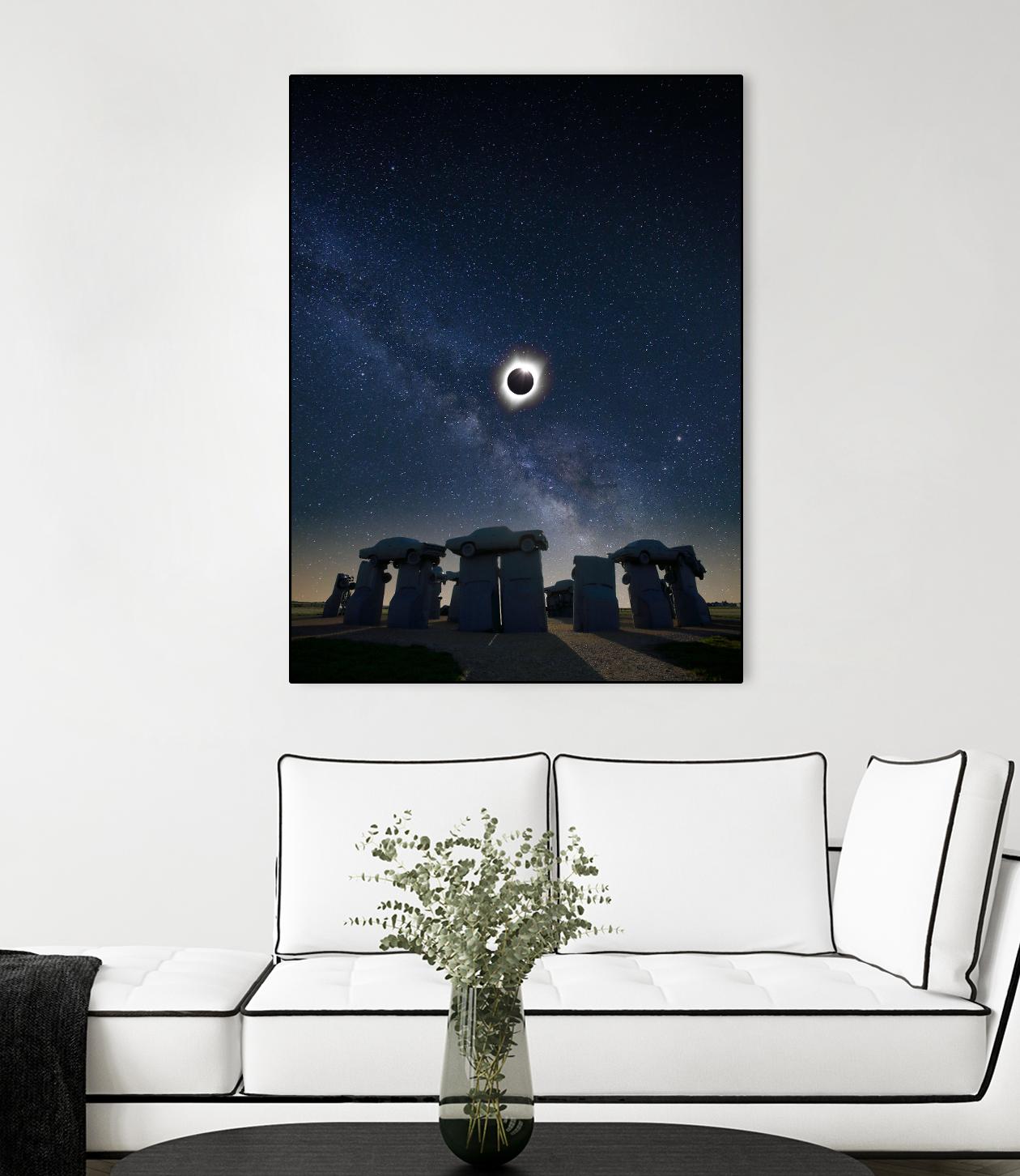 Eclipse at Carhenge by Dale O‚ÄôDell on GIANT ART - multicolor photography; landscapes
