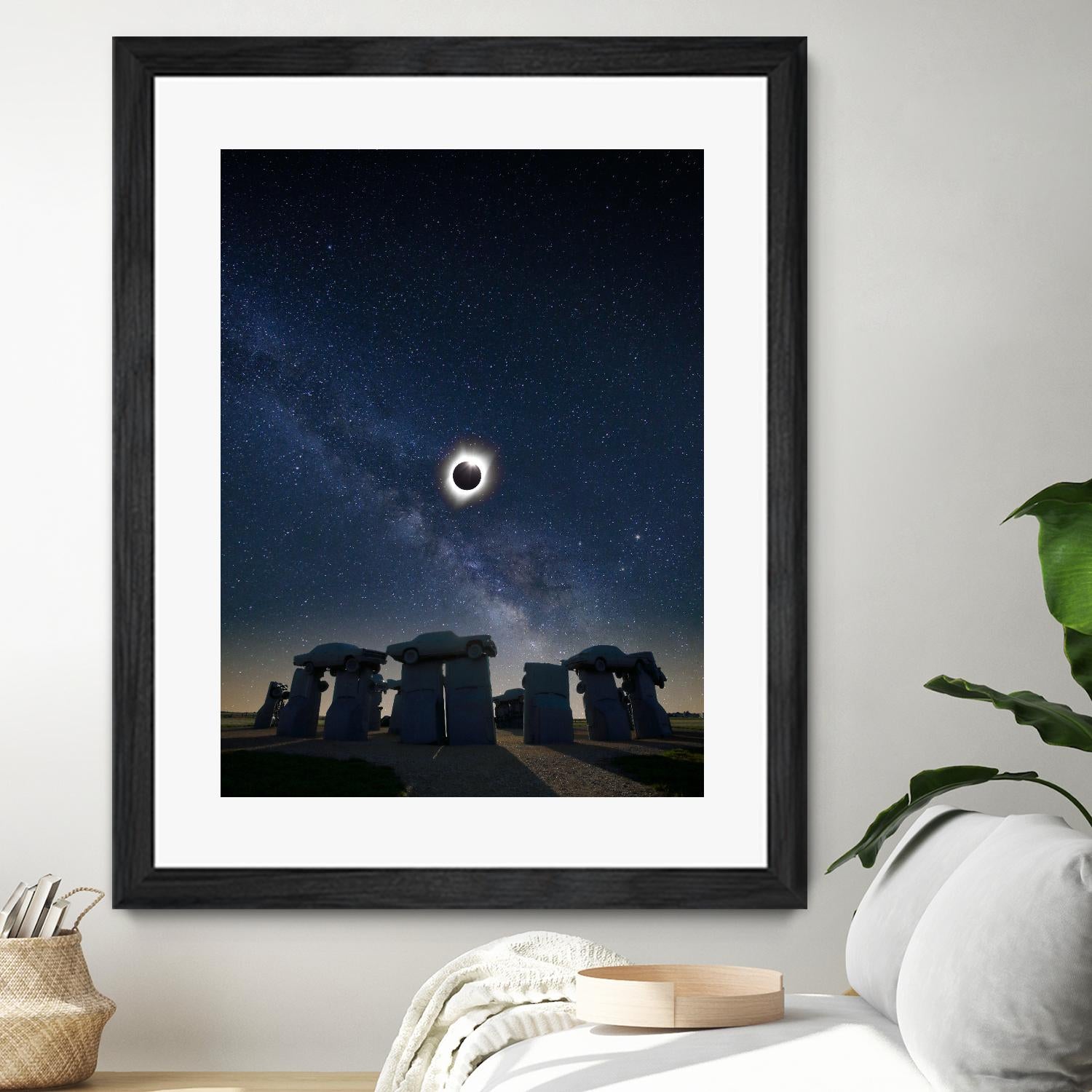 Eclipse at Carhenge by Dale O'Dell on GIANT ART - multicolor photography; landscapes