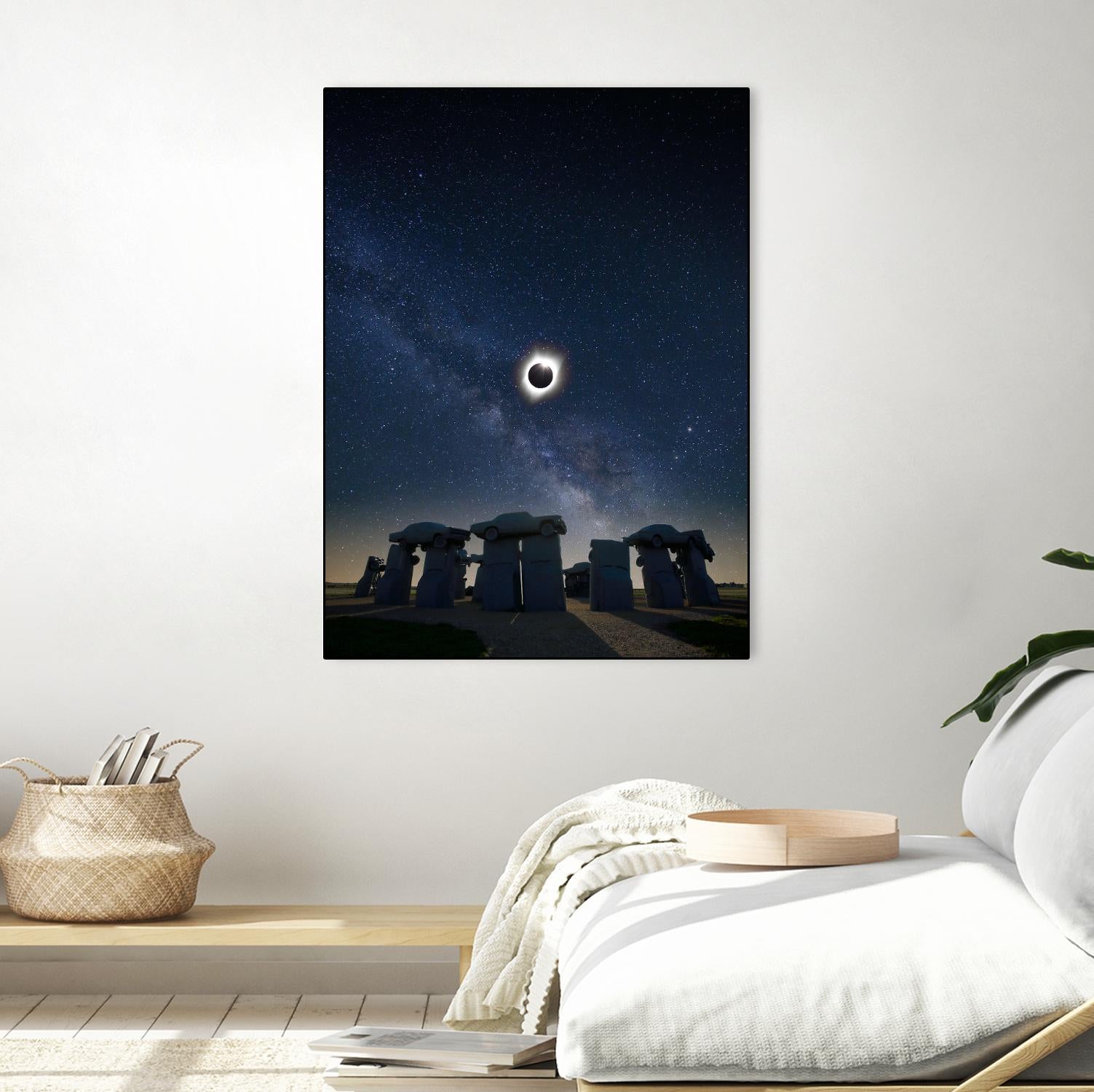 Eclipse at Carhenge by Dale O‚ÄôDell on GIANT ART - multicolor photography; landscapes