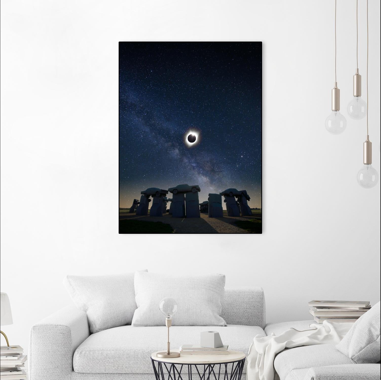 Eclipse at Carhenge by Dale O‚ÄôDell on GIANT ART - multicolor photography; landscapes