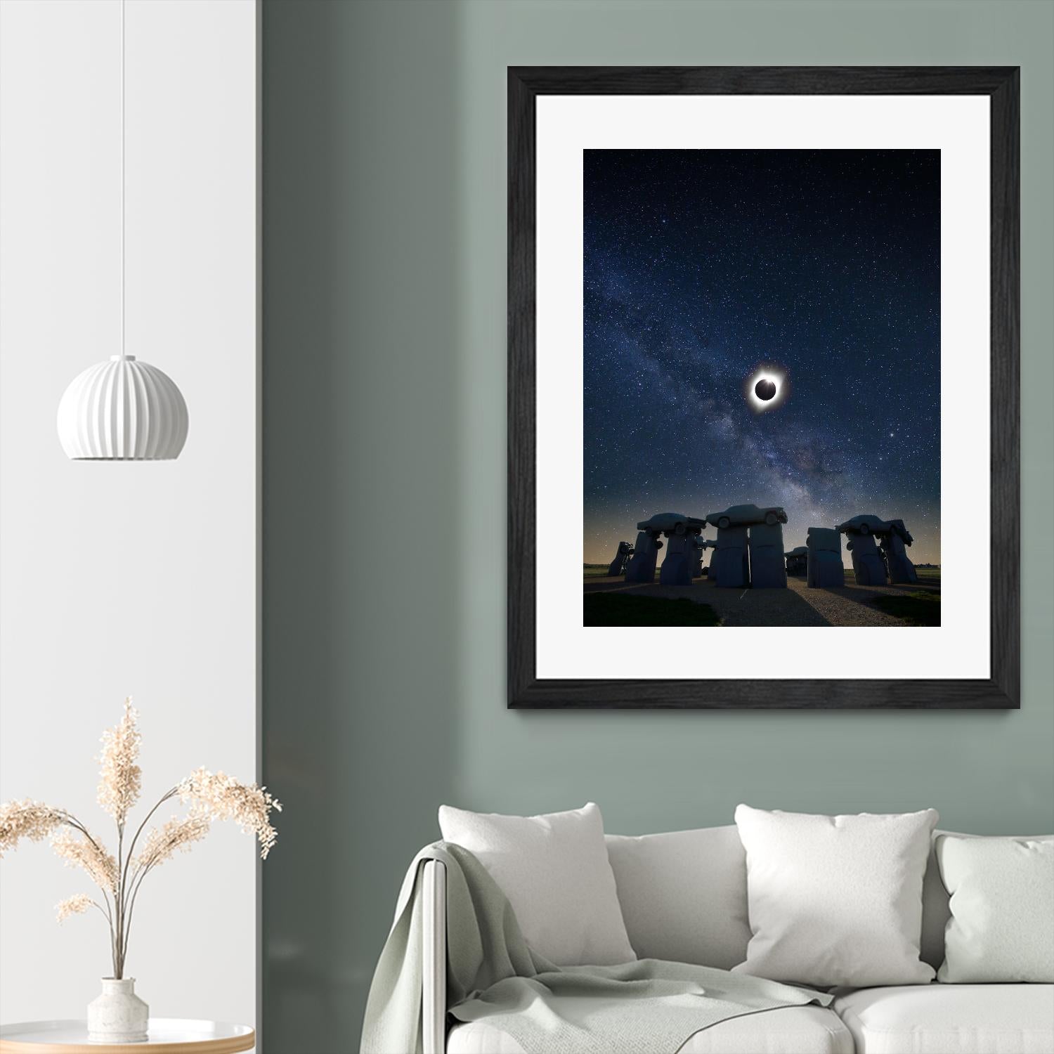 Eclipse at Carhenge by Dale O'Dell on GIANT ART - multicolor photography; landscapes