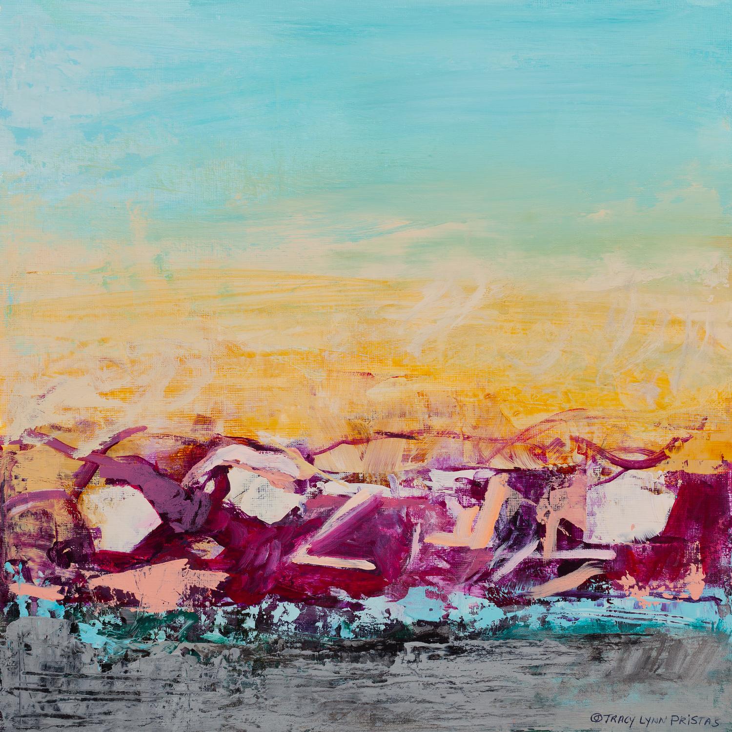 Whispered Wanderlust III by Tracy Lynn Pristas on GIANT ART - multicolor abstracts; contemporary