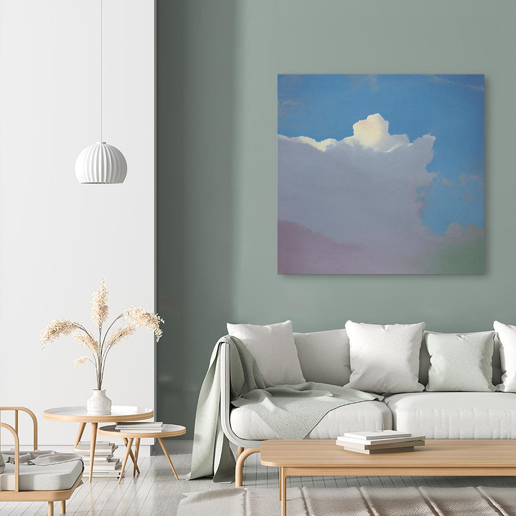 Sundae by Cap Pannell on GIANT ART - blue, yellow contemporary, landscapes, clouds