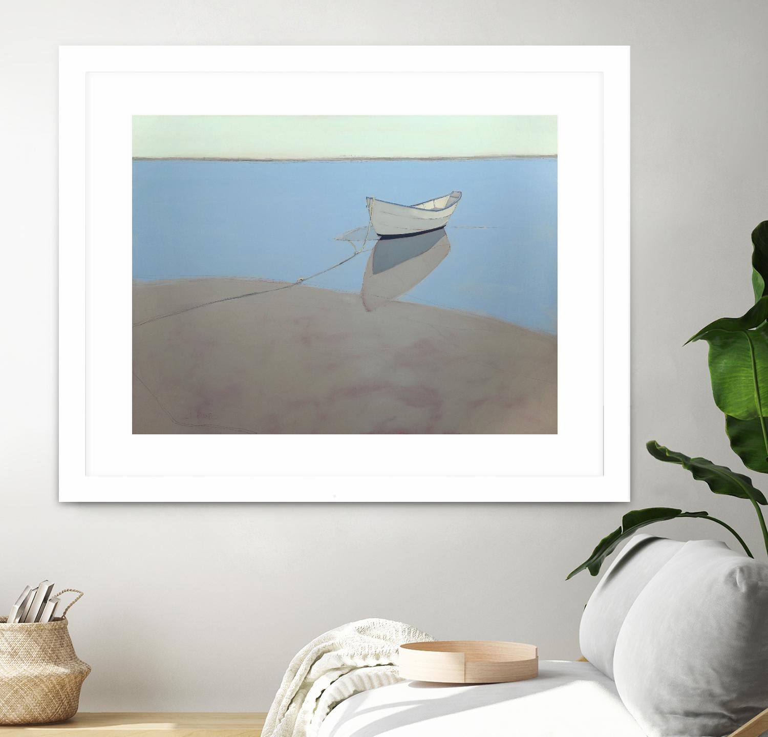 White Dory by John Rufo on GIANT ART - multi coastal, contemporary, landscapes, boats, ocean