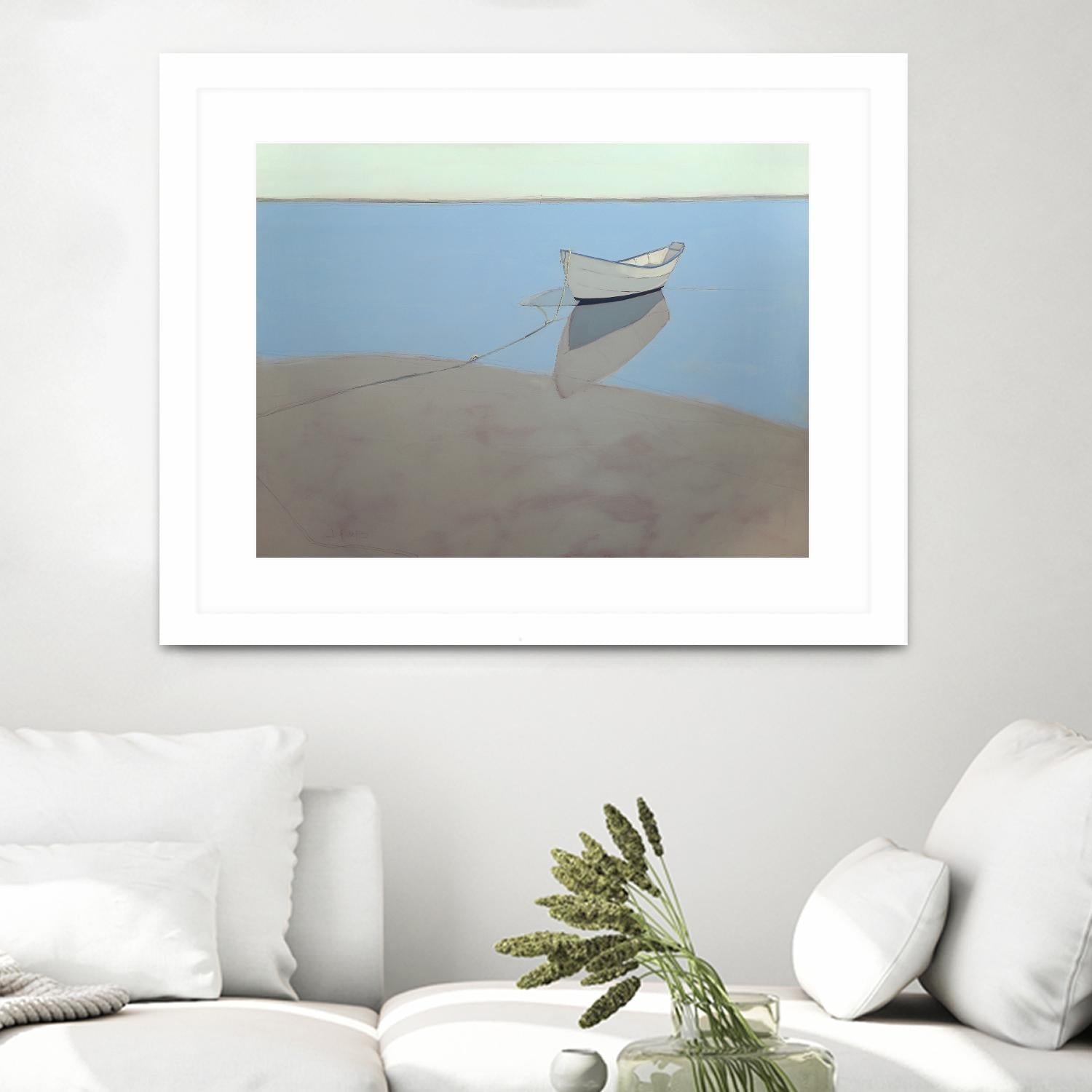 White Dory by John Rufo on GIANT ART - multi coastal, contemporary, landscapes, boats, ocean