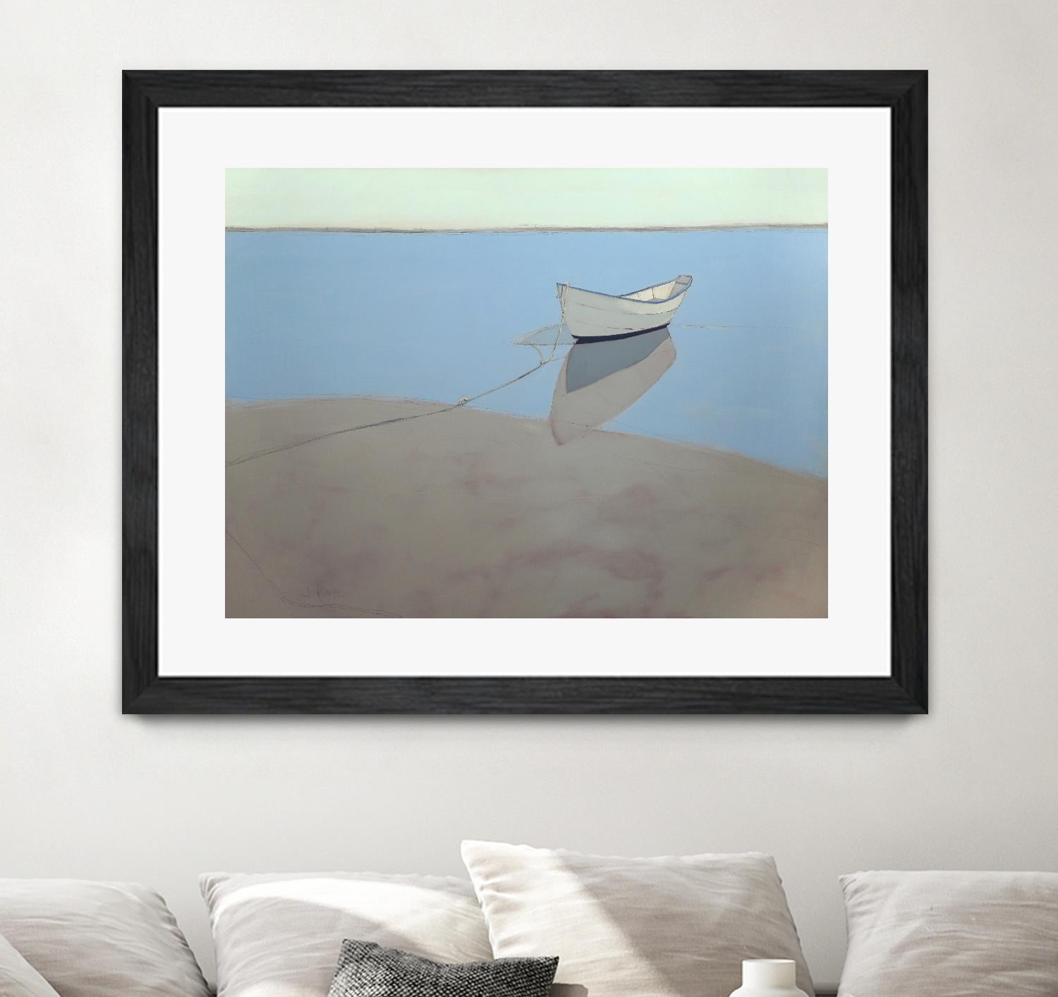 White Dory by John Rufo on GIANT ART - multi coastal, contemporary, landscapes, boats, ocean