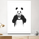 All You Need is Love by Balazs Solti on GIANT ART - white animals