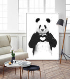 All You Need is Love by Balazs Solti on GIANT ART - white animals