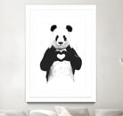 All You Need is Love by Balazs Solti on GIANT ART - white animals