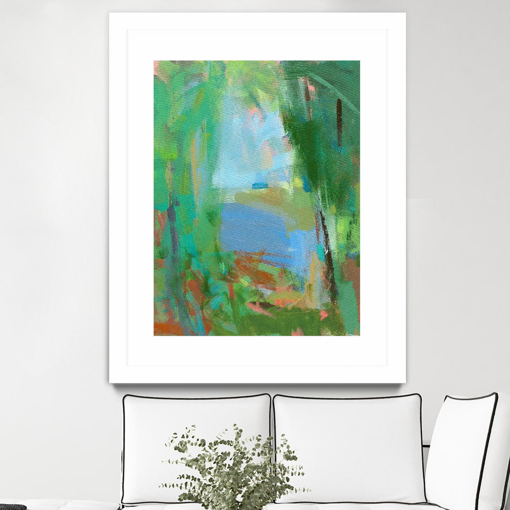 Summer Swim by Angela Saxon on GIANT ART - multicolor coastal; landscapes; contemporary; abstracts