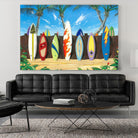 Back to Back Champions by Scott Westmoreland on GIANT ART - beige tropical