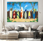 Back to Back Champions by Scott Westmoreland on GIANT ART - beige tropical