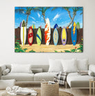 Back to Back Champions by Scott Westmoreland on GIANT ART - beige tropical