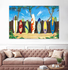 Back to Back Champions by Scott Westmoreland on GIANT ART - beige tropical