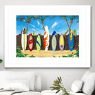 Back to Back Champions by Scott Westmoreland on GIANT ART - beige tropical