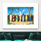 Back to Back Champions by Scott Westmoreland on GIANT ART - beige tropical