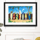 Back to Back Champions by Scott Westmoreland on GIANT ART - beige tropical