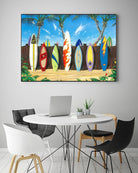 Back to Back Champions by Scott Westmoreland on GIANT ART - beige tropical