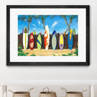 Back to Back Champions by Scott Westmoreland on GIANT ART - beige tropical