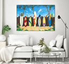 Back to Back Champions by Scott Westmoreland on GIANT ART - beige tropical