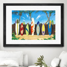 Back to Back Champions by Scott Westmoreland on GIANT ART - beige tropical