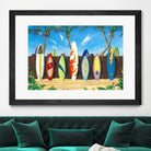 Back to Back Champions by Scott Westmoreland on GIANT ART - beige tropical