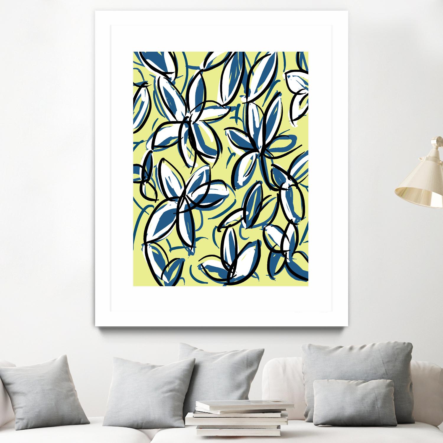 Wild Garden Three by Jan Weiss on GIANT ART - multicolor contemporary; floral/still life