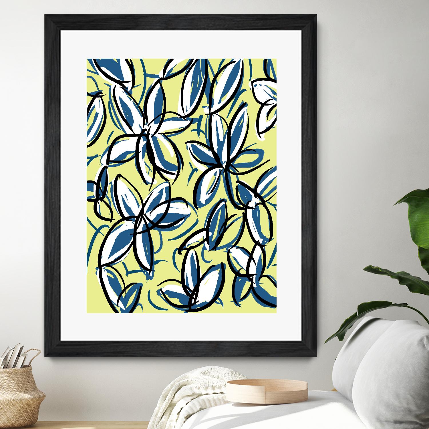 Wild Garden Three by Jan Weiss on GIANT ART - multicolor contemporary; floral/still life