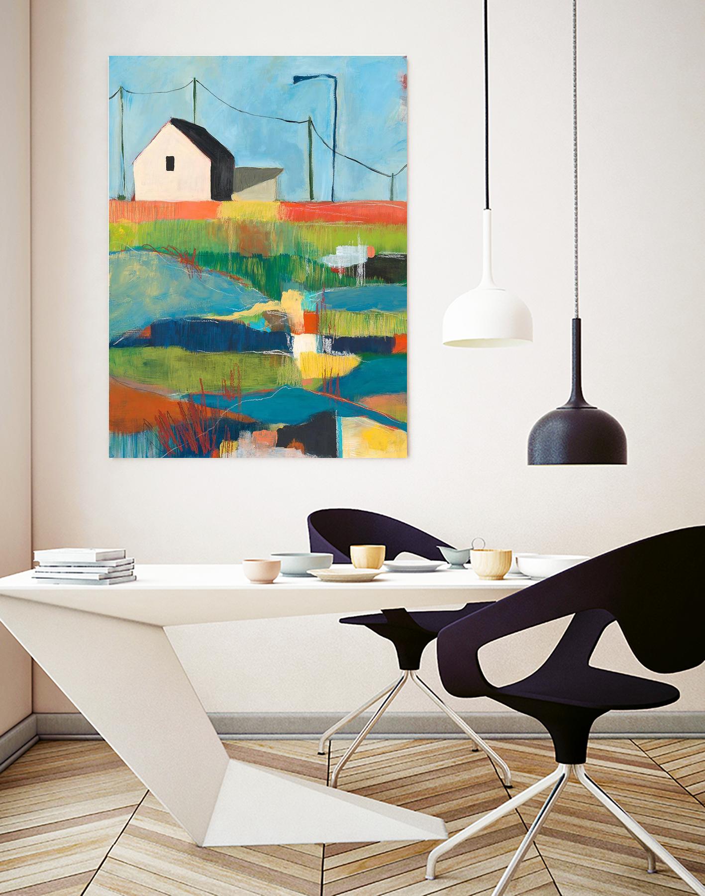 Western Edge by Jan Weiss on GIANT ART - multicolor landscapes; contemporary; abstracts