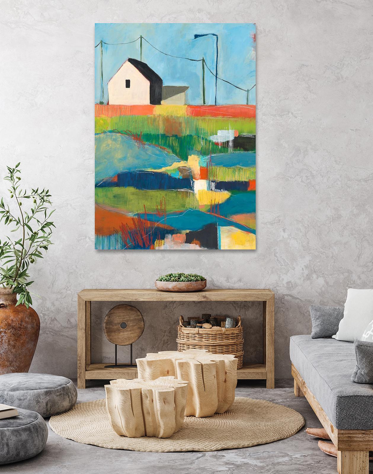 Western Edge by Jan Weiss on GIANT ART - multicolor landscapes; contemporary; abstracts