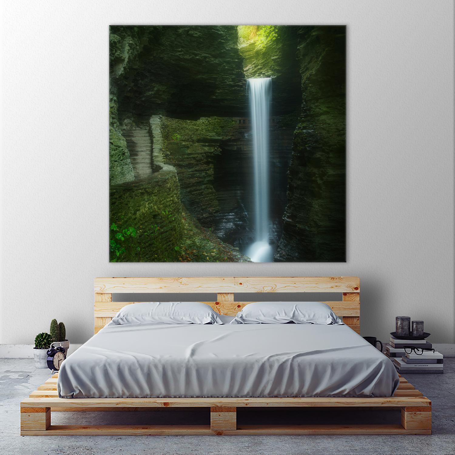 Cavern Cascade by Patrick Zephyr on GIANT ART - multicolor photography; coastal; landscapes