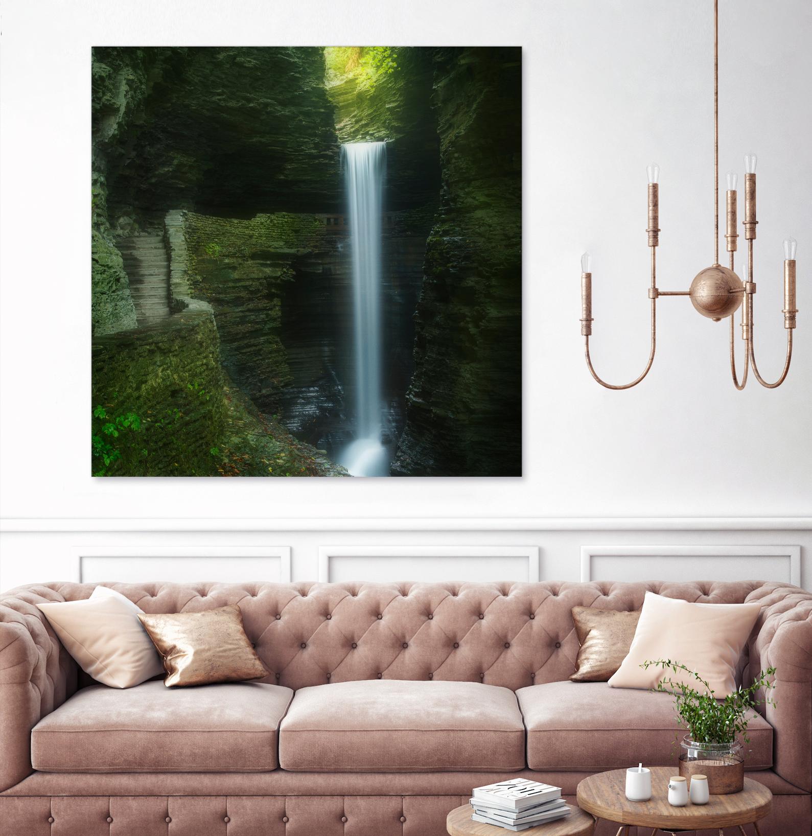 Cavern Cascade by Patrick Zephyr on GIANT ART - multicolor photography; coastal; landscapes