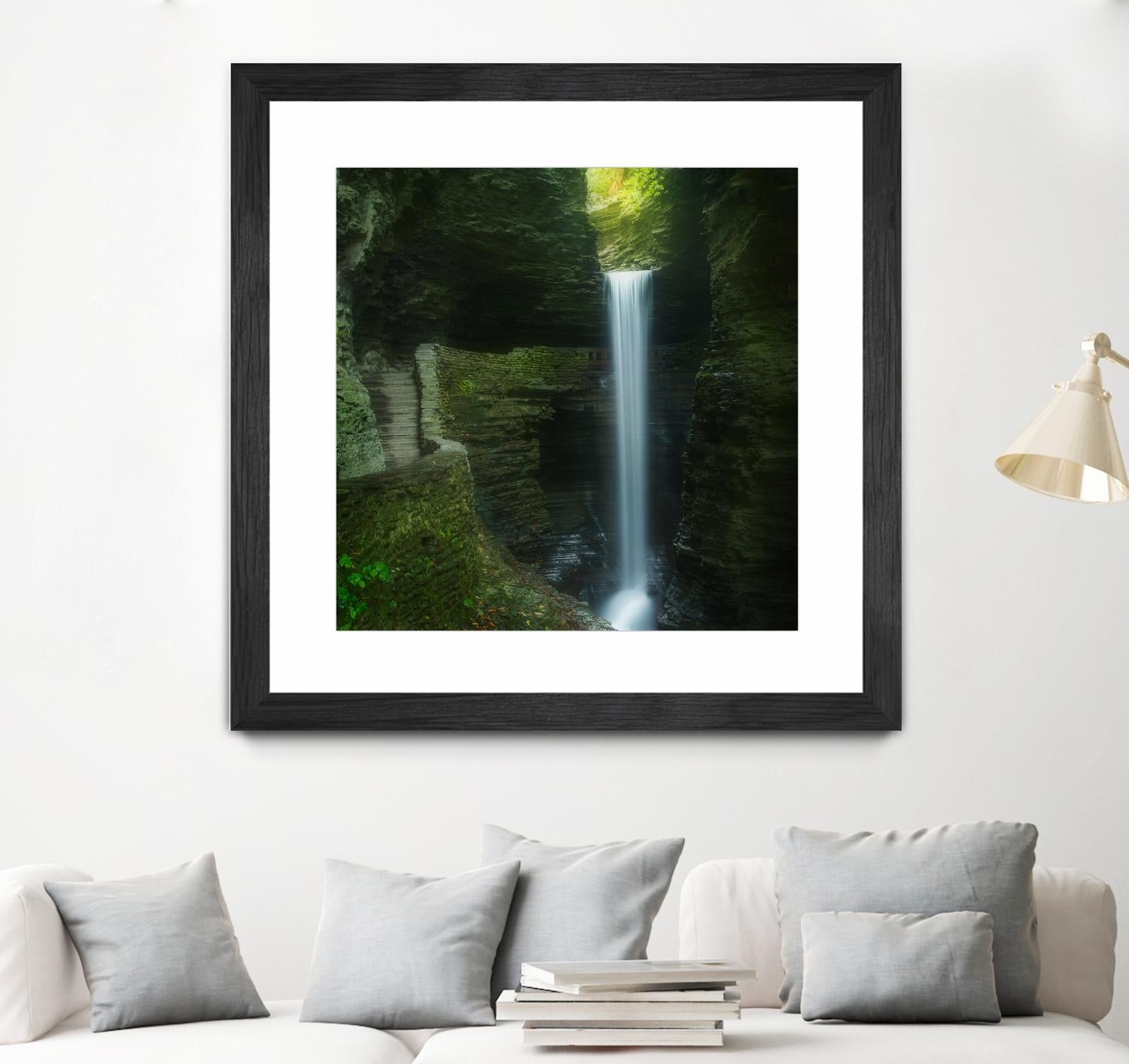 Cavern Cascade by Patrick Zephyr on GIANT ART - multicolor photography; coastal; landscapes