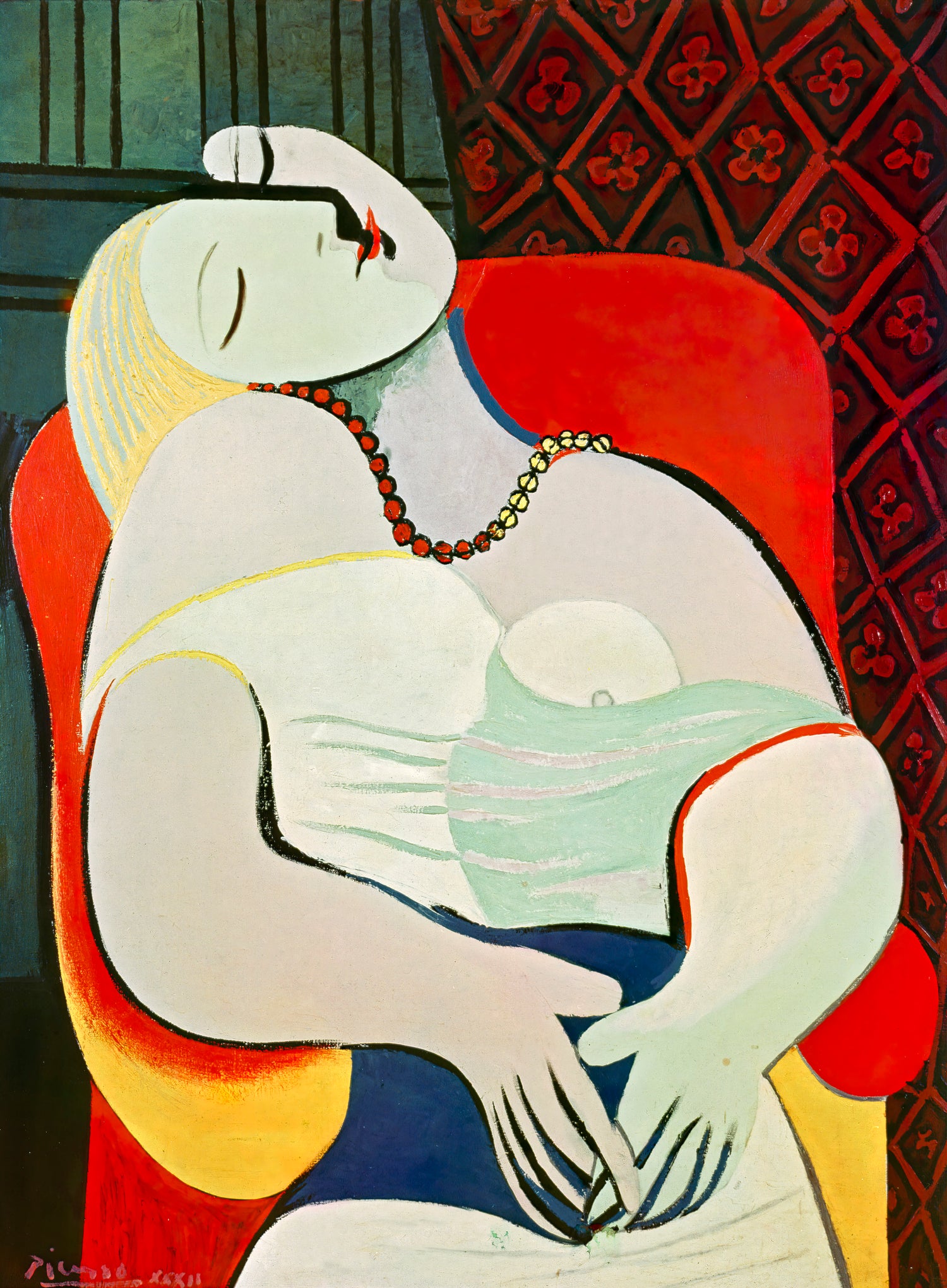 The Dream, 1932 by Pablo Picasso on GIANT ART - red masters picasso