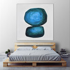 WEIGHTED by Marvin on GIANT ART - blue abstract