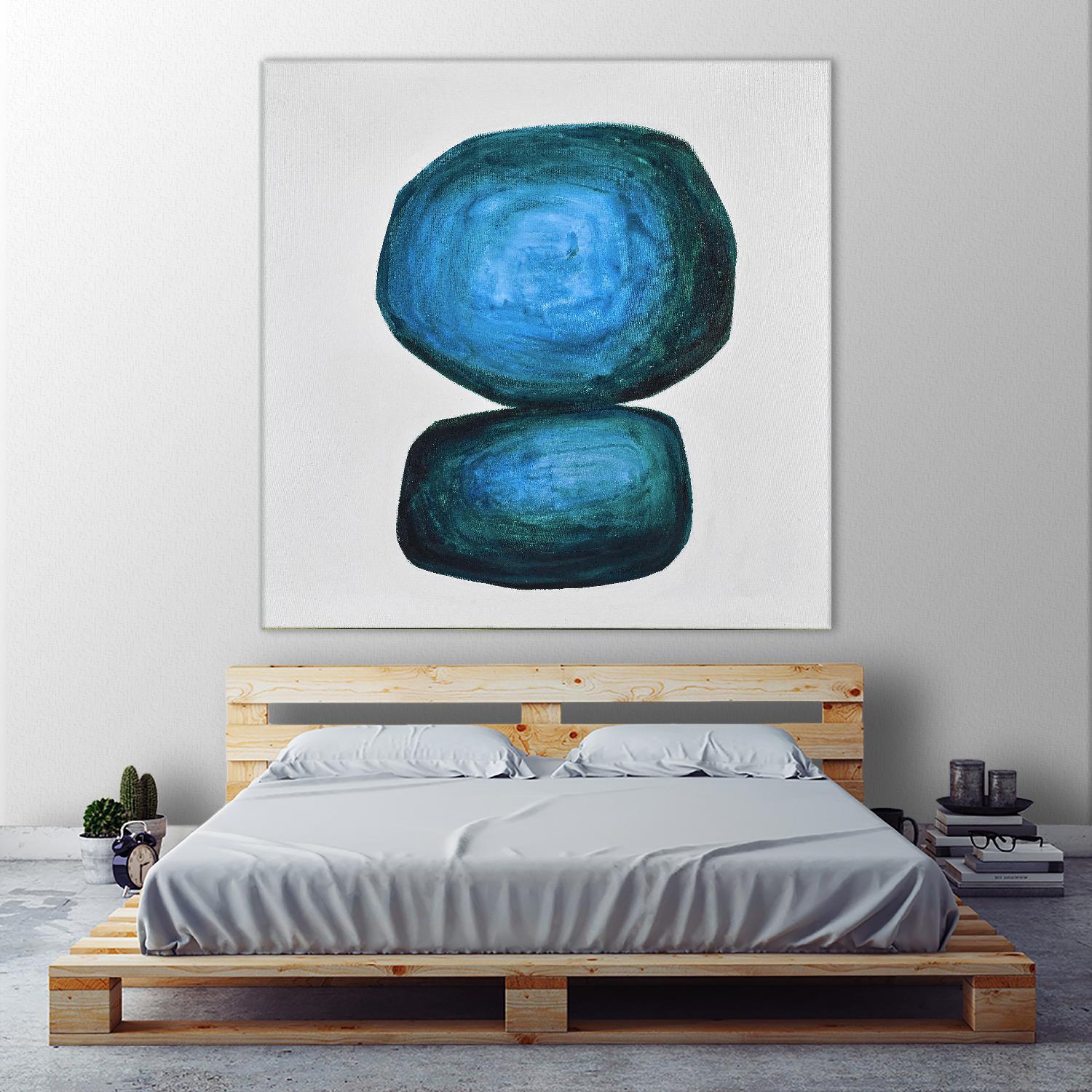 WEIGHTED by Marvin on GIANT ART - blue abstract